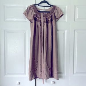 Boden size 4 silk belted beaded dress